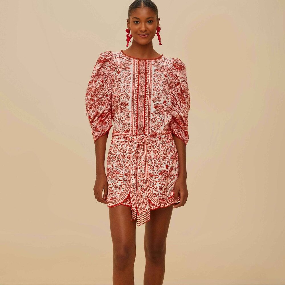 Farm Rio Red River Ride LENZING™ ECOVERO™ Euroflax™ Shorts